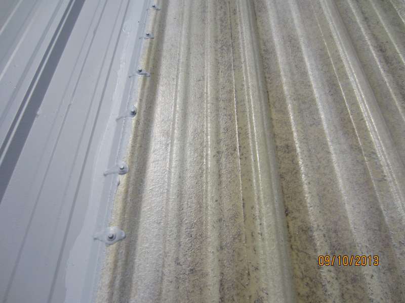 fiberglass roof panels sealed