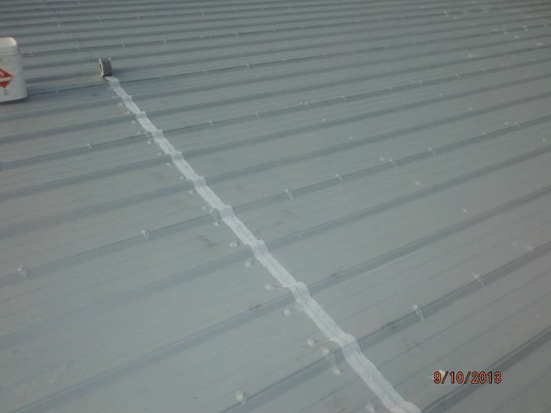 metal roof seams