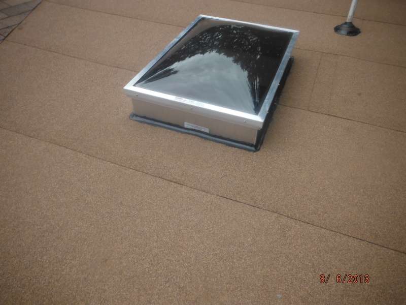 Skylight Installation On Self Adhered Modified Roof