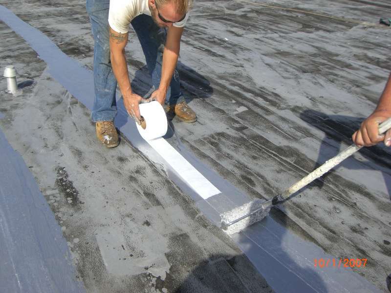 Commercial Roof Coating Seam Tape | Roof Coating Contractor
